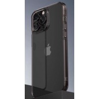 Чехол силиконовый для iPhone 14 Pro Max (прозрачно-черный)